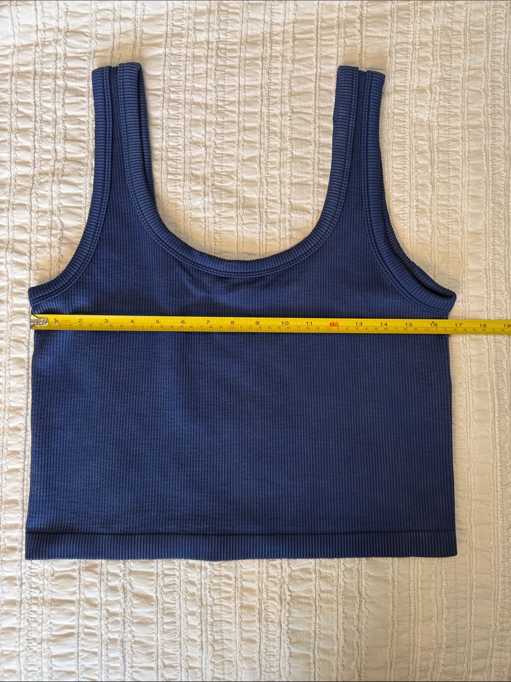 GAP Navy Ribbed Cropped Tank - Picture 4 of 6
